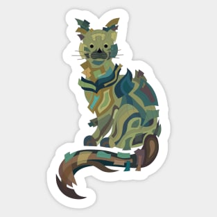 CAT STYLIZED ART Sticker